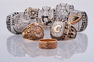 The Stanley Cup Championship Ring Display