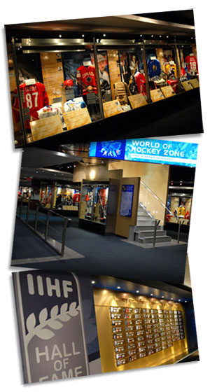 The Tissot World of Hockey Zone provides an unparalleled tribute to international hockey, with an unrivalled collection of artifacts and media on display, including histories and exhibit materials from all 63 IIHF member countries.