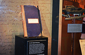 Original minute book of the National Hockey League.