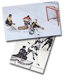 Classic hockey action can be seen in the Esso Theatre