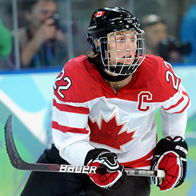 Hayley Wickenheiser dominated in her 23 year career as a member of the Canada’s National Women’s Team (Matthew Manor/HHOF).