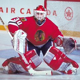 Belfour began his career with the Chicago Blackhawks