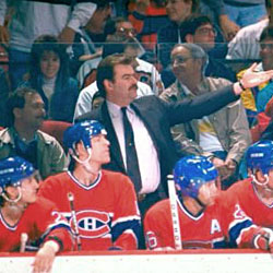 Pat Burns began his NHL coaching career with the Montreal Canadiens in 1988.