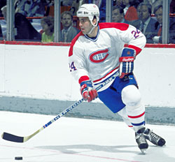 Chris Chelios began his NHL career with the Montreal Canadiens in during the 1983-84 season.