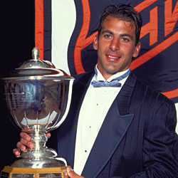 Chelios is a three-time winner of the James Norris Memorial Trophy as the NHL's top defenseman.