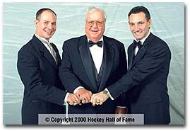 Joe Mullen, Walter Bush and Denis Savard